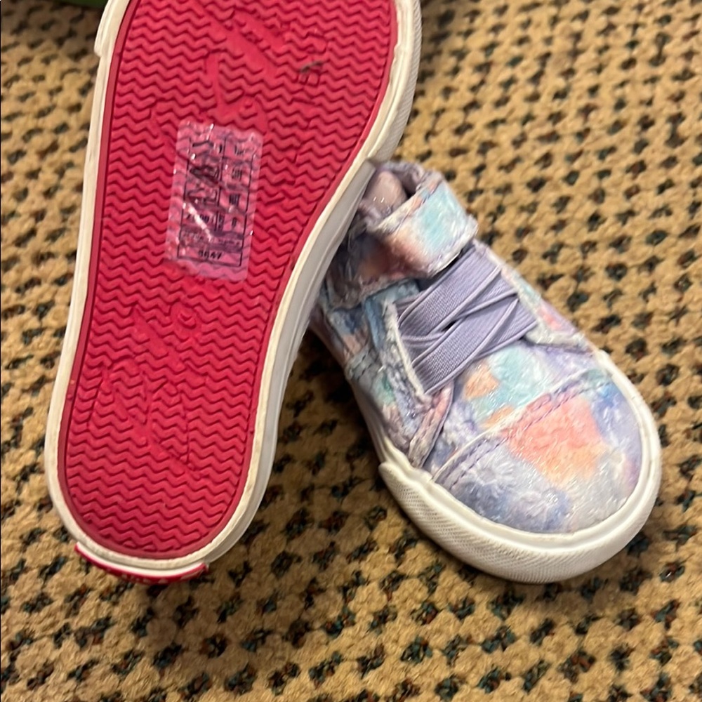 Colorful Kids Shoes with Pink Soles
